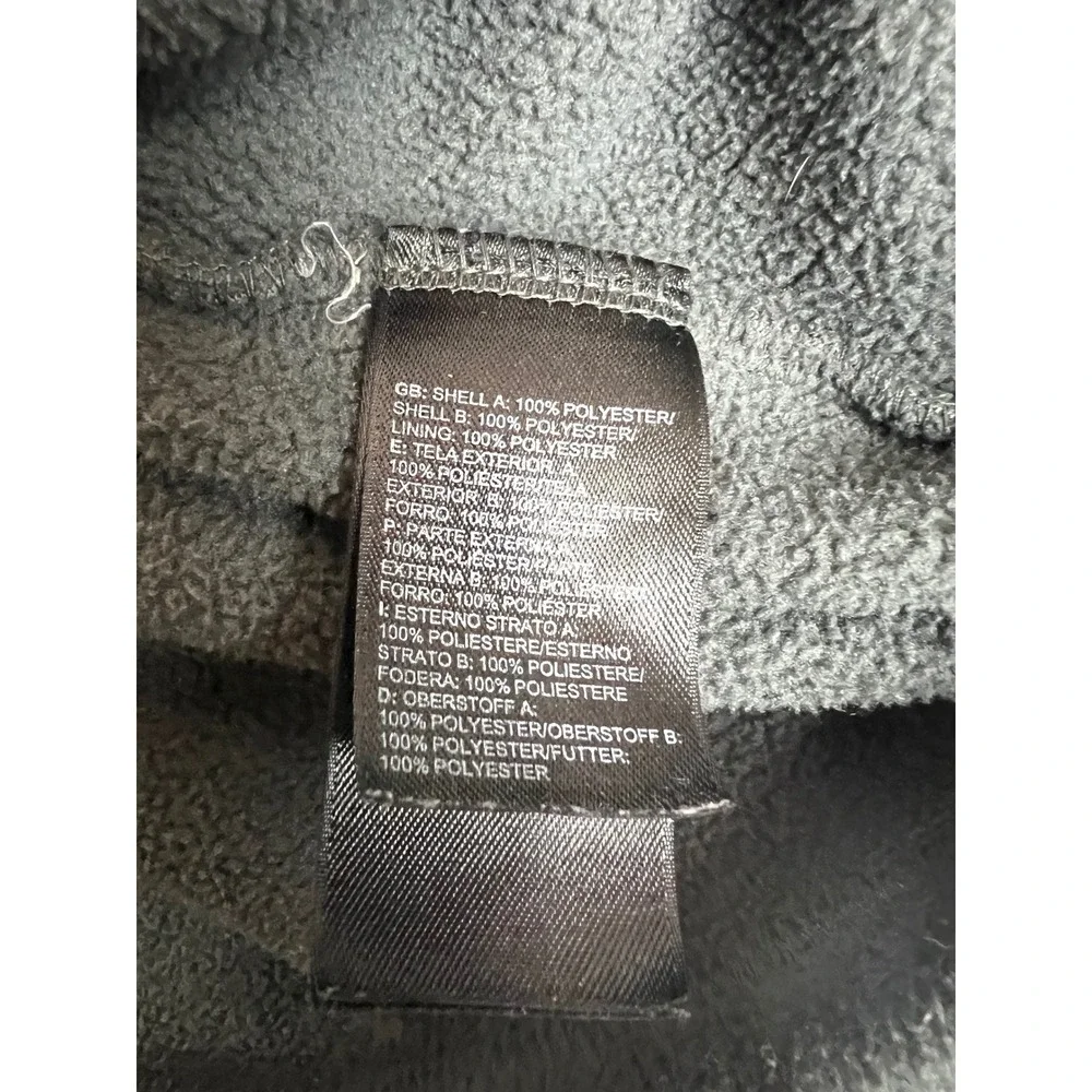 The North Face TKA 100 Glacier Full Zip Fleece Jacket Mens Large Gray Lime Green